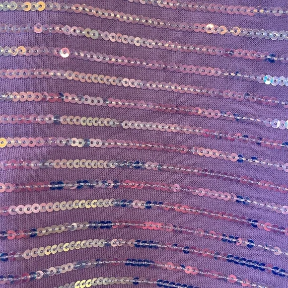 Walt Disney World 50th spirit jersey lilac sequin sweatshirt limited and rare - Picture 3 of 12